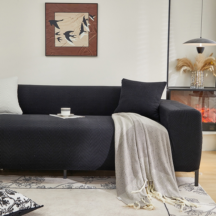 91家纺网 家纺一手货源 找家纺 （总）飞翔家纺沙发套 2025新款人字格沙发套