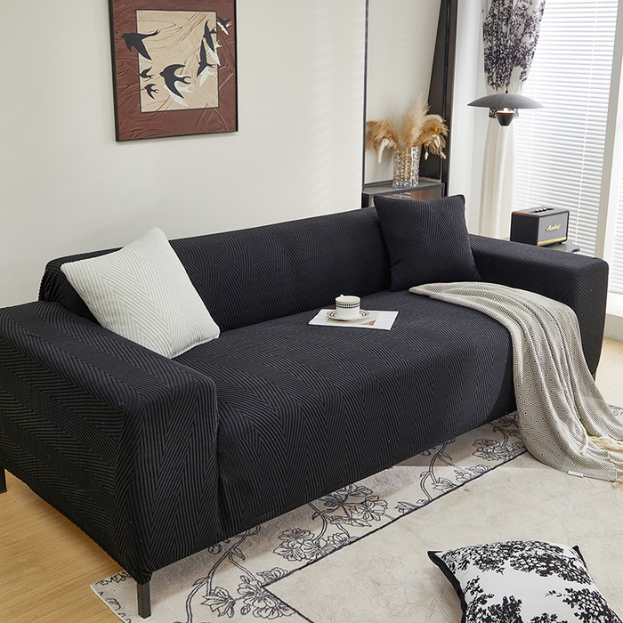 91家纺网 家纺一手货源 找家纺 （总）飞翔家纺沙发套 2025新款人字格沙发套