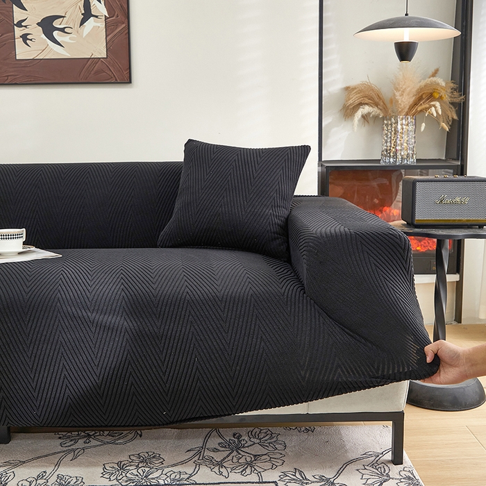 91家纺网 家纺一手货源 找家纺 （总）飞翔家纺沙发套 2025新款人字格沙发套