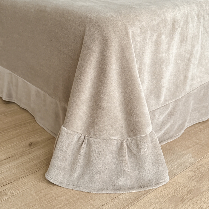 91家纺网 家纺一手货源 找家纺 （总）子曰 2025新款A类法式轻奢赫本风兔绒牛奶绒四件套美拉德系