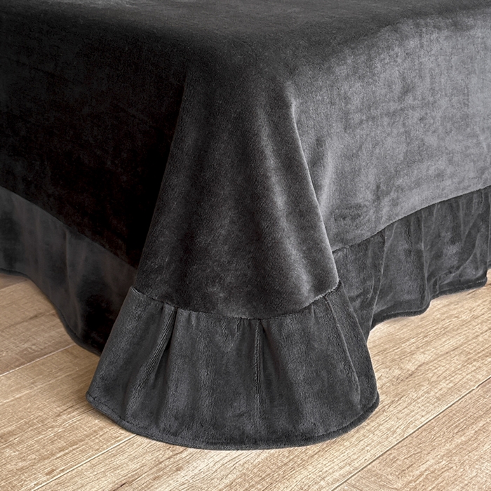 91家纺网 家纺一手货源 找家纺 子曰 2025新款A类法式轻奢赫本风兔绒牛奶绒四件套美拉德系 法式-莫奈