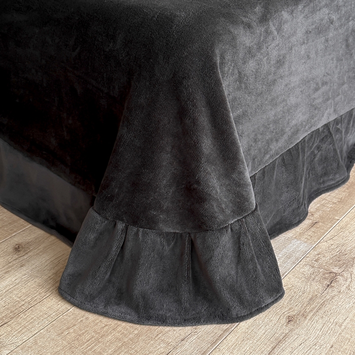 91家纺网 家纺一手货源 找家纺 子曰 2025新款A类法式轻奢赫本风兔绒牛奶绒四件套美拉德系 法式-赫本