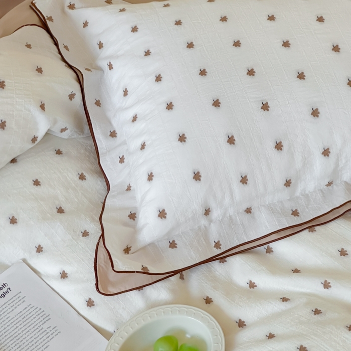 91家纺网 家纺一手货源 找家纺 觅糖家纺 2025新款亲肤舒适水洗棉密拷提花四件套（会员-10元 控价劵后不得低于188/248/268） 枫叶咖