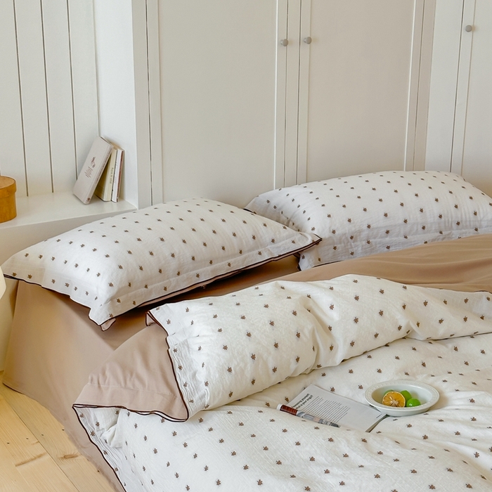 91家纺网 家纺一手货源 找家纺 觅糖家纺 2025新款亲肤舒适水洗棉密拷提花四件套（会员-10元 控价劵后不得低于188/248/268） 枫叶咖