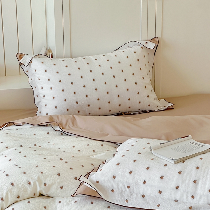 91家纺网 家纺一手货源 找家纺 觅糖家纺 2025新款亲肤舒适水洗棉密拷提花四件套（会员-10元 控价劵后不得低于188/248/268） 枫叶咖