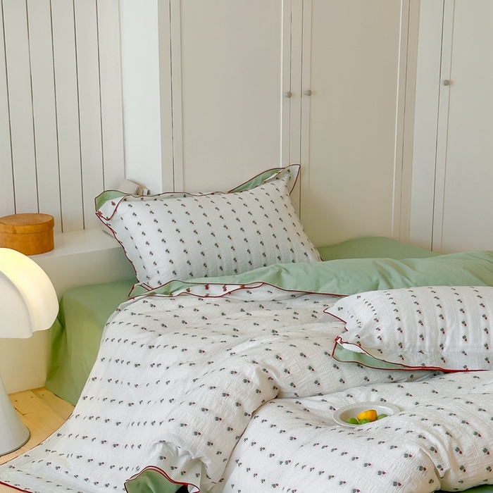 91家纺网 家纺一手货源 找家纺 觅糖家纺 2025新款亲肤舒适水洗棉密拷提花四件套（会员-10元 控价劵后不得低于188/248/268） 萝卜绿