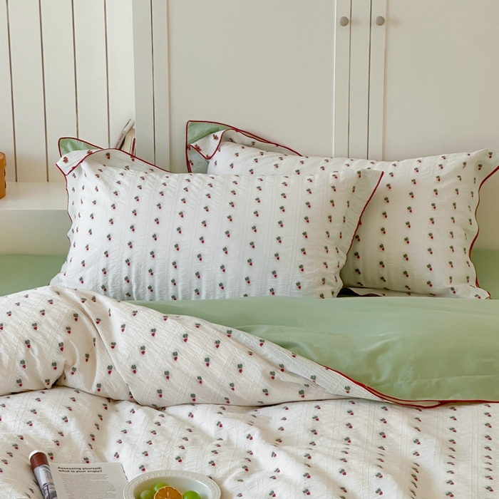 91家纺网 家纺一手货源 找家纺 觅糖家纺 2025新款亲肤舒适水洗棉密拷提花四件套（会员-10元 控价劵后不得低于188/248/268） 萝卜绿