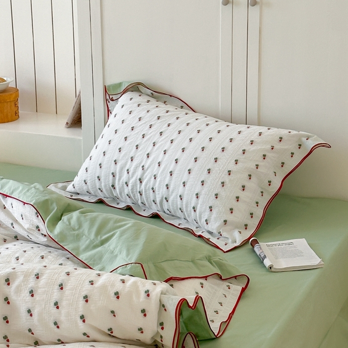 91家纺网 家纺一手货源 找家纺 觅糖家纺 2025新款亲肤舒适水洗棉密拷提花四件套（会员-10元 控价劵后不得低于188/248/268） 萝卜绿