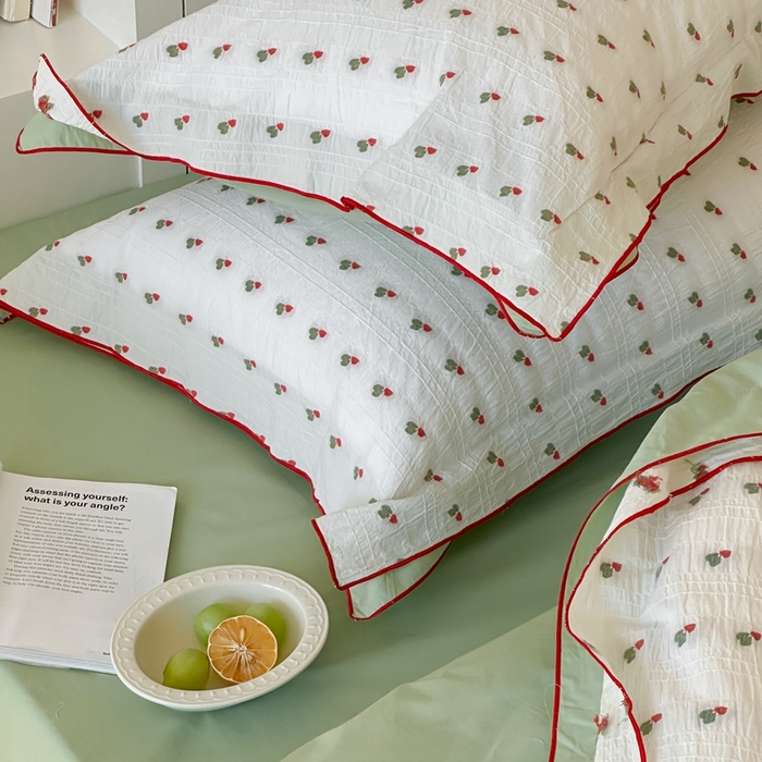 91家纺网 家纺一手货源 找家纺 觅糖家纺 2025新款亲肤舒适水洗棉密拷提花四件套（会员-10元 控价劵后不得低于188/248/268） 萝卜绿