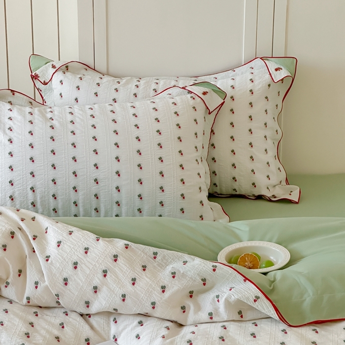 91家纺网 家纺一手货源 找家纺 觅糖家纺 2025新款亲肤舒适水洗棉密拷提花四件套（会员-10元 控价劵后不得低于188/248/268） 萝卜绿