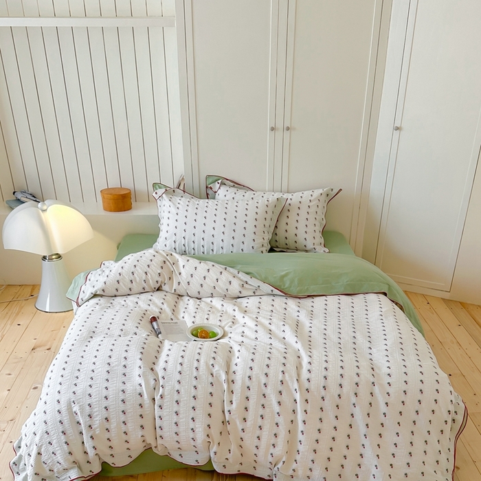 91家纺网 家纺一手货源 找家纺 觅糖家纺 2025新款亲肤舒适水洗棉密拷提花四件套（会员-10元 控价劵后不得低于188/248/268） 萝卜绿