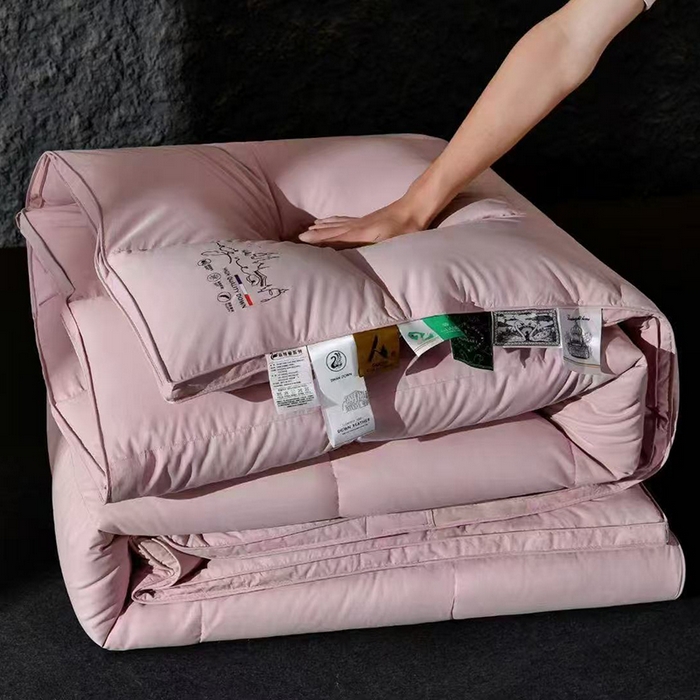 91家纺网 家纺一手货源 找家纺 （总）玖玖爱家纺 2025新款天丝糯棉鹅绒冬被被子被芯