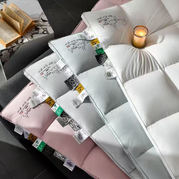 91家纺网 家纺一手货源 找家纺 玖玖爱家纺 2025新款天丝糯棉鹅绒冬被被子被芯 湖水蓝