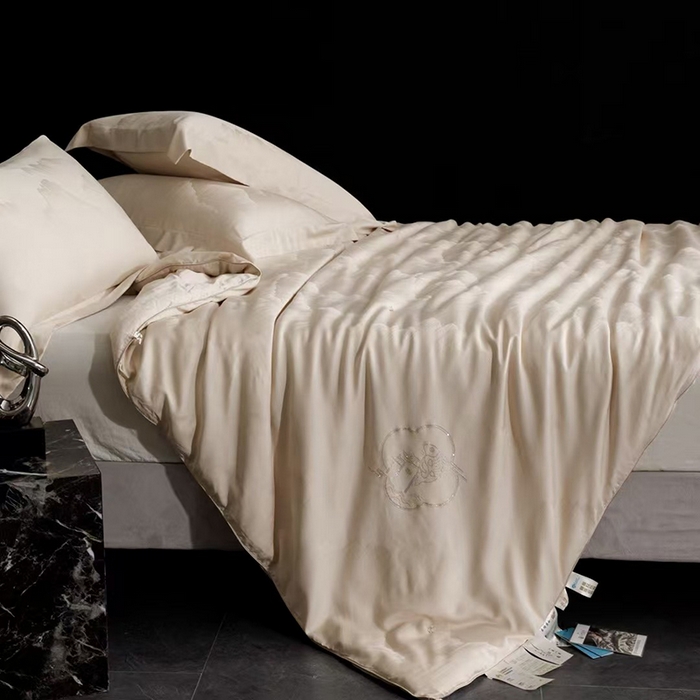 91家纺网 家纺一手货源 找家纺 （总）玖玖爱家纺 2025新款100支大提花桑蚕丝春秋-锦鲤跃龙门