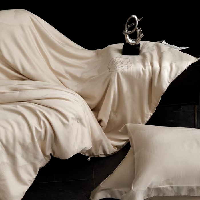 91家纺网 家纺一手货源 找家纺 （总）玖玖爱家纺 2025新款100支大提花桑蚕丝春秋-锦鲤跃龙门