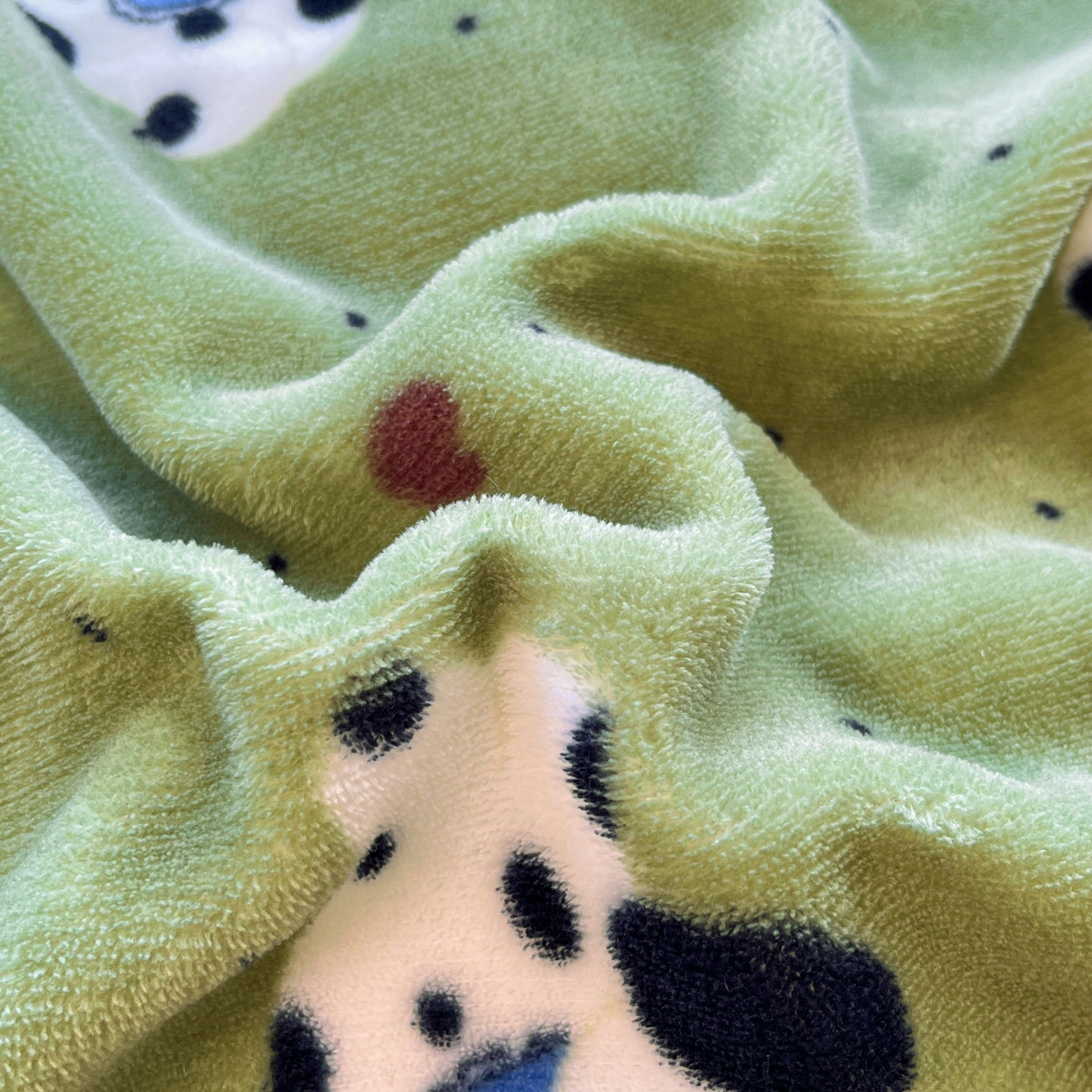 91家纺网 家纺一手货源 找家纺 优承佳生活馆 2025新款加厚亲肤保暖可爱清新系列牛奶绒四件套单被套系列（有买家秀） 斑点狗狗