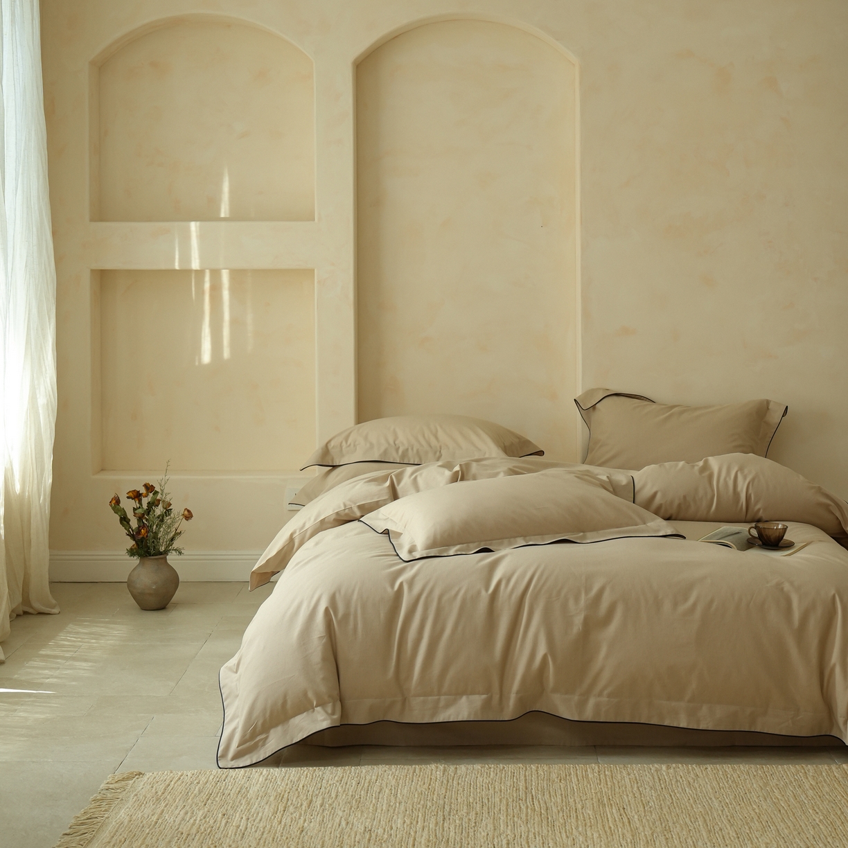 （总）简纯主义 2025新款棉麻素织雅韵系列四件套