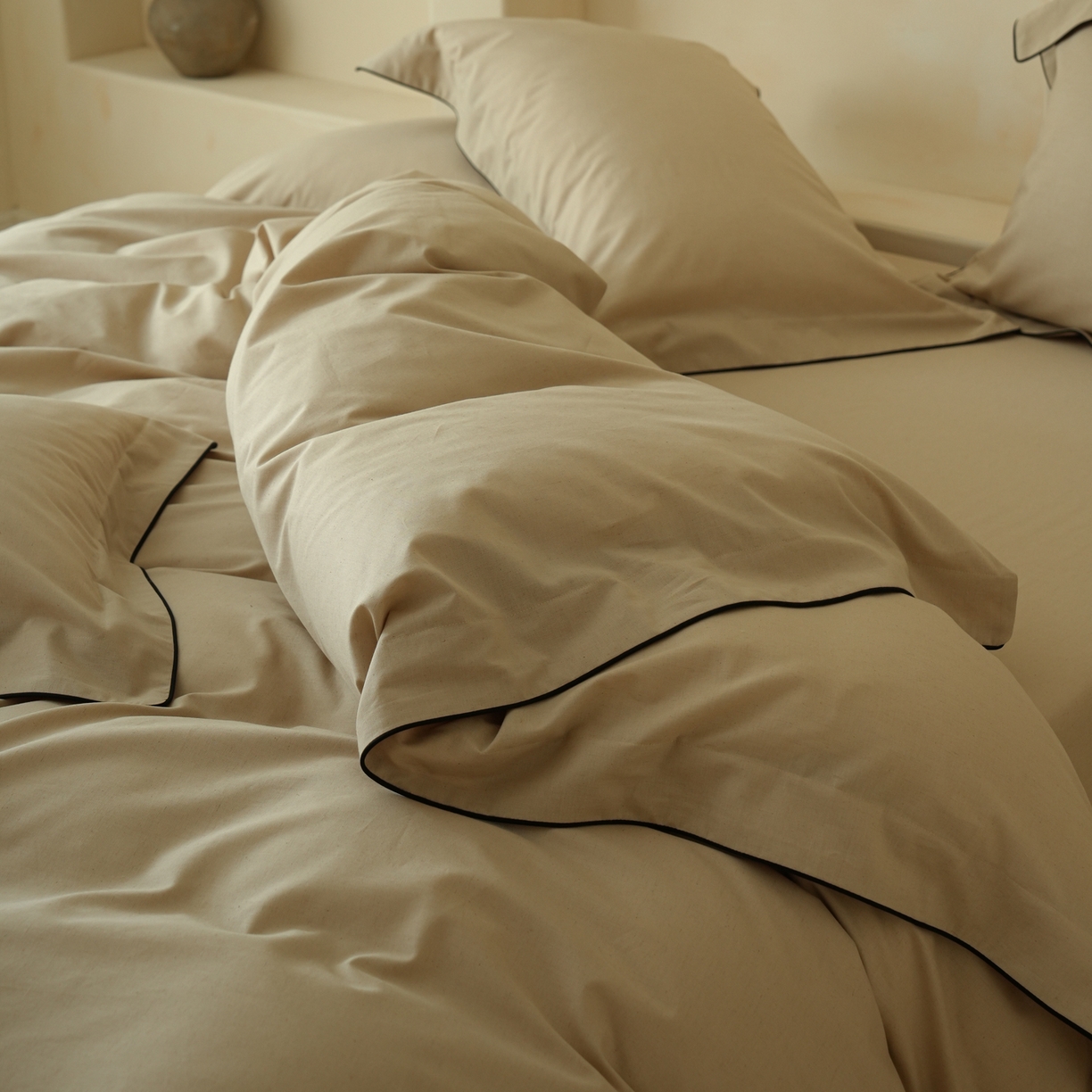 91家纺网 家纺一手货源 找家纺 （总）简纯主义 2025新款棉麻素织雅韵系列四件套