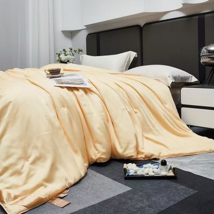 91家纺网 家纺一手货源 找家纺 （总）玖玖爱家纺 2025新款桑蚕丝春秋四季被-金玉满堂