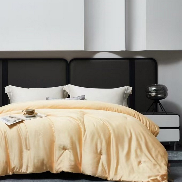 91家纺网 家纺一手货源 找家纺 （总）玖玖爱家纺 2025新款桑蚕丝春秋四季被-金玉满堂