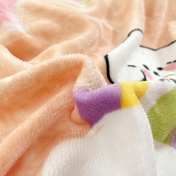 91家纺网 家纺一手货源 找家纺 席佬大 2025新款高克重印花牛奶绒系列四件套 彩虹萌狗