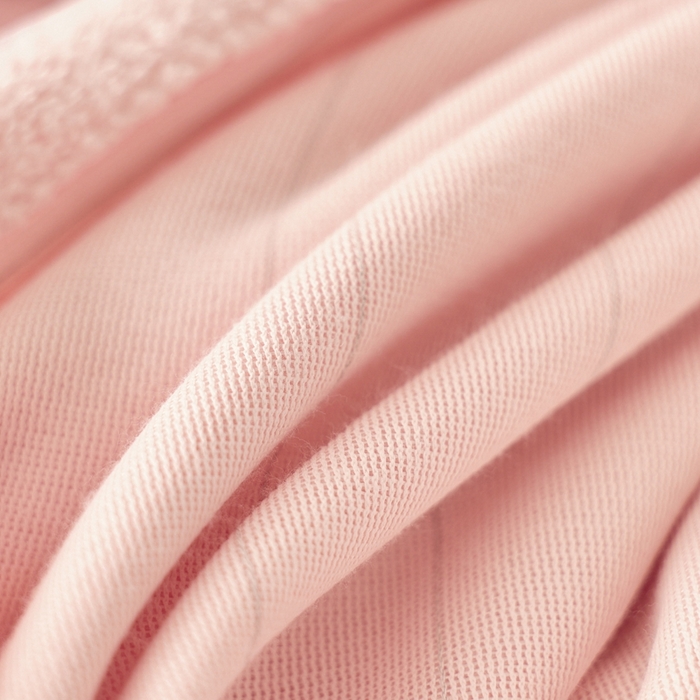 91家纺网 家纺一手货源 找家纺 瑞雪家居 2025新款全消光毛巾绣艾尼绒系列四件套-艾尼兔 艾尼兔-豆蔻粉