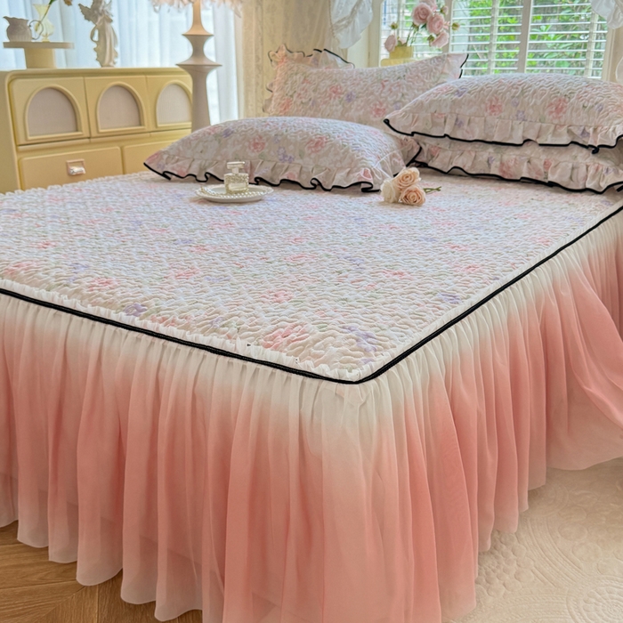 91家纺网 家纺一手货源 找家纺 （总）金盛皇朝家纺 2025新款渐变色床裙系列