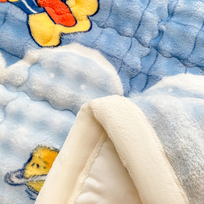 91家纺网 家纺一手货源 找家纺 优品惠 2025新款兔毛绒泡泡牛奶绒床垫子夹棉床褥床盖床单加厚保暖 宇航员