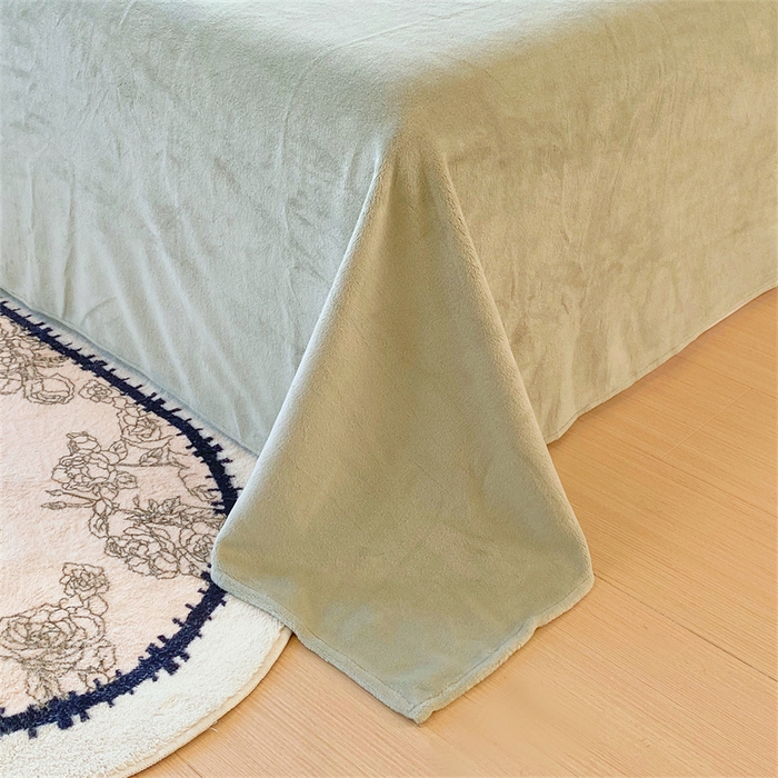 91家纺网 家纺一手货源 找家纺 启程家纺 2025新款花边雕花牛奶绒四件套 风信子-花边款