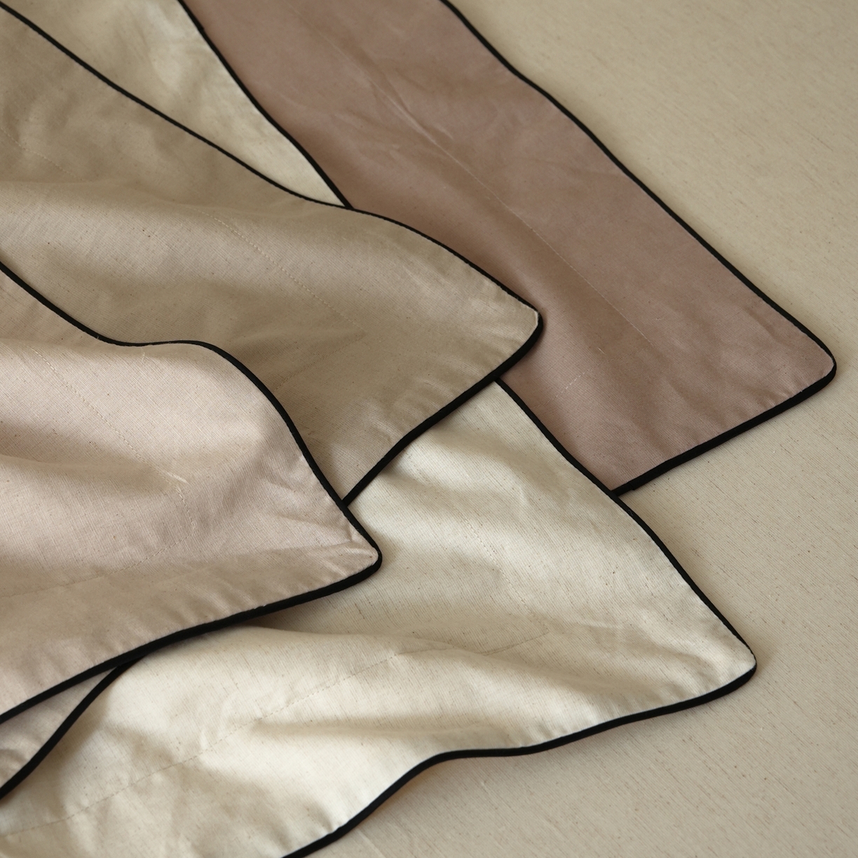 91家纺网 家纺一手货源 找家纺 简纯主义 2025新款棉麻素织雅韵系列四件套 组合