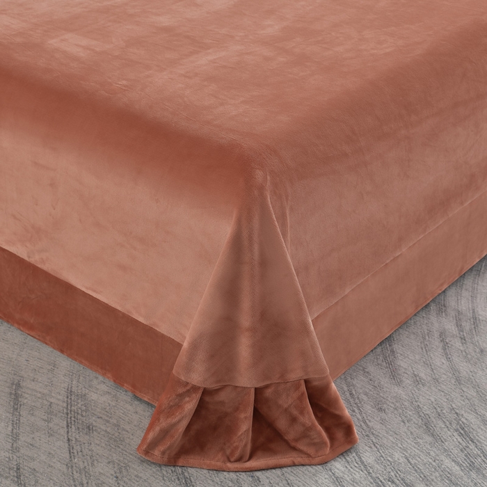 91家纺网 家纺一手货源 找家纺 妮恒美家纺 2025新款刺绣婴儿绒工艺四件套-艾琳系列 艾琳-焦糖