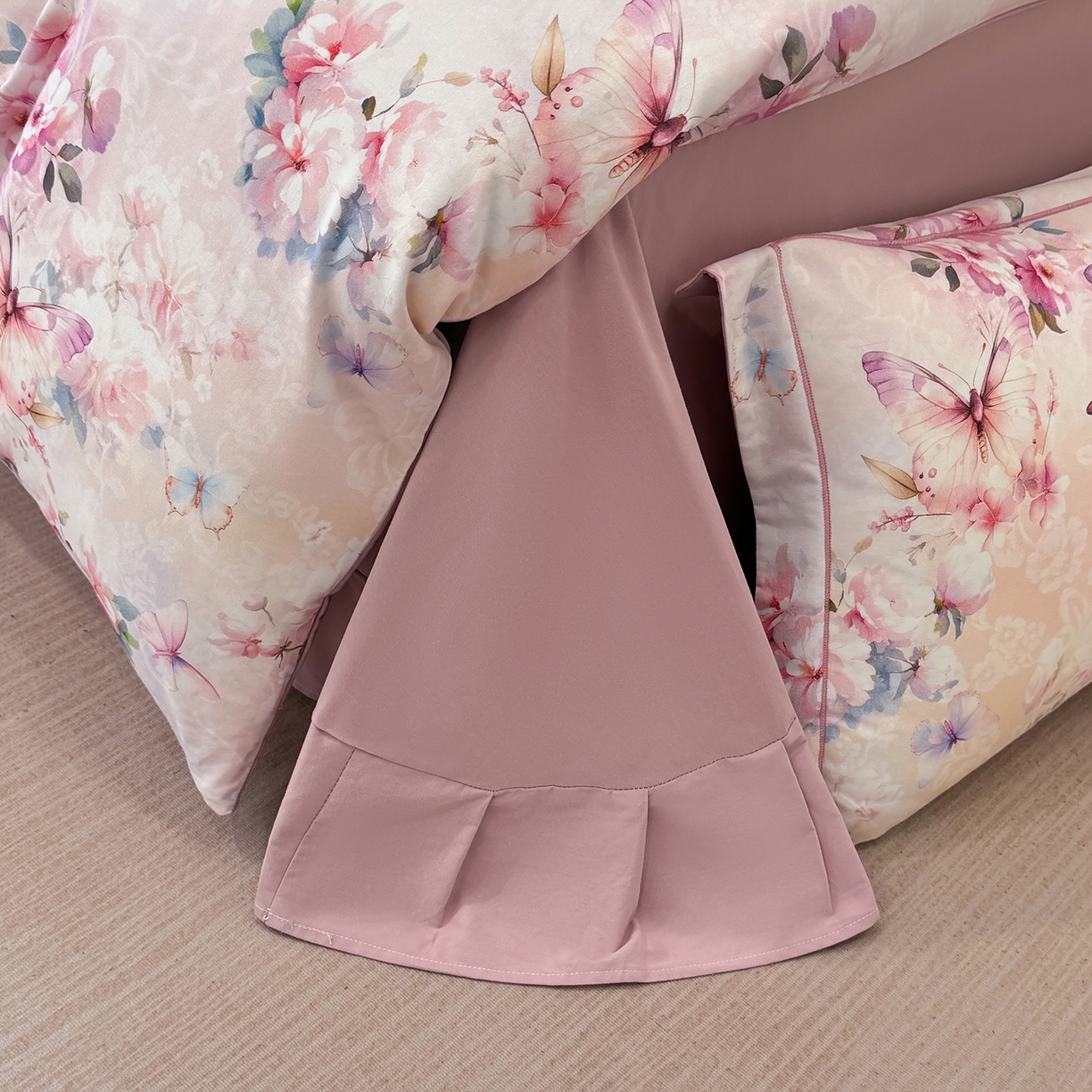 91家纺网 家纺一手货源 找家纺 星座家纺 2025秋冬新款全棉磨毛数码印花四件套 风止弦