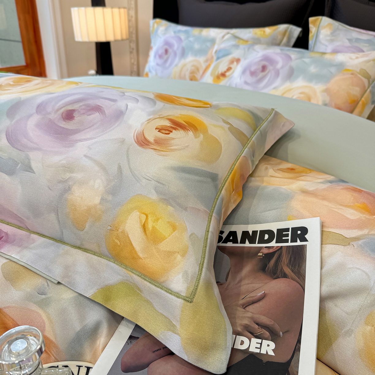 91家纺网 家纺一手货源 找家纺 星座家纺 2025秋冬新款全棉磨毛数码印花四件套 爱语玫瑰