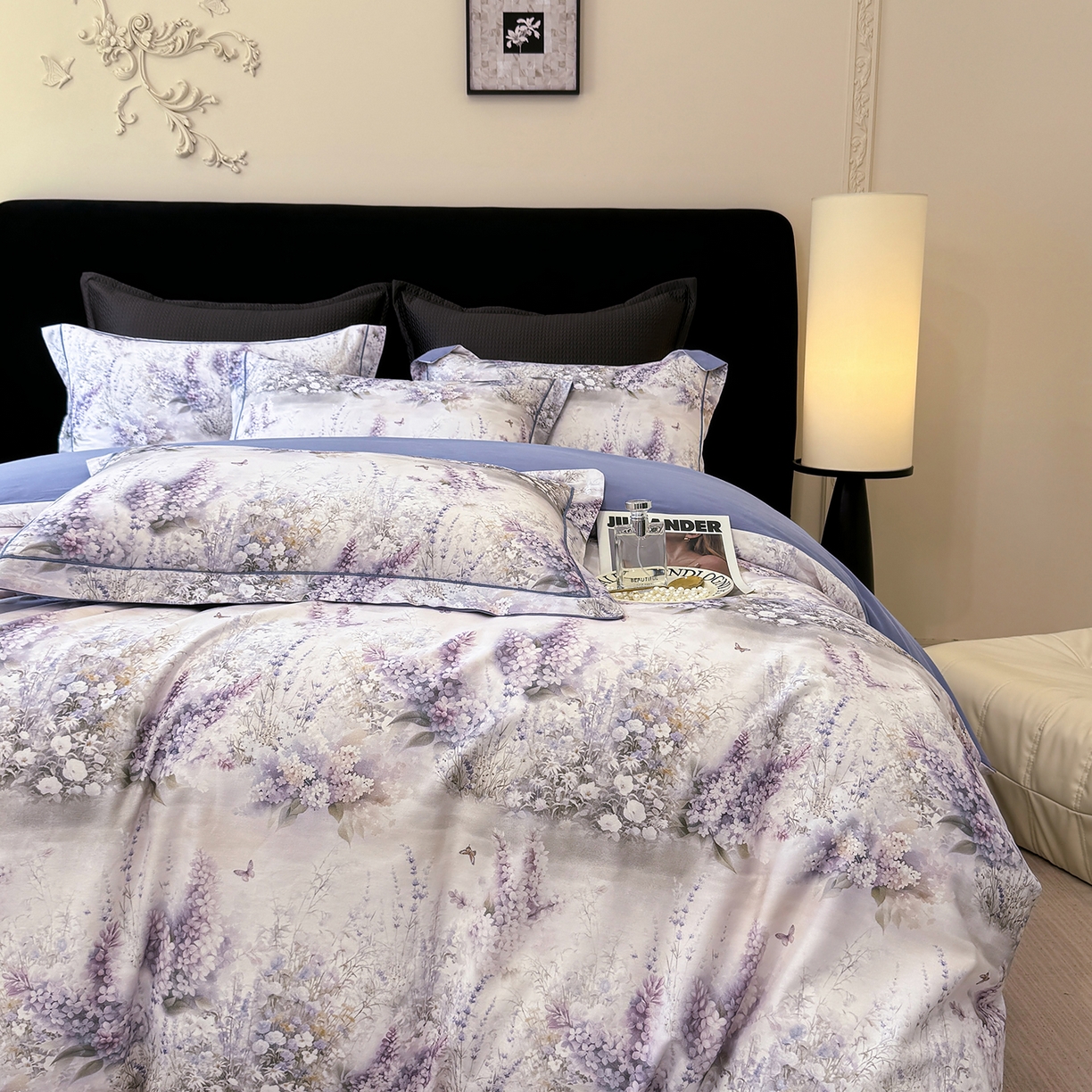 91家纺网 家纺一手货源 找家纺 星座家纺 2025秋冬新款全棉磨毛数码印花四件套 华美