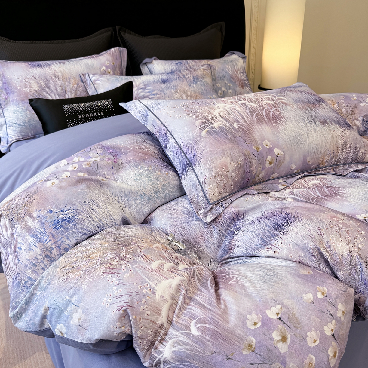 星座家纺 2025秋冬新款全棉磨毛数码印花四件套 秋意浓