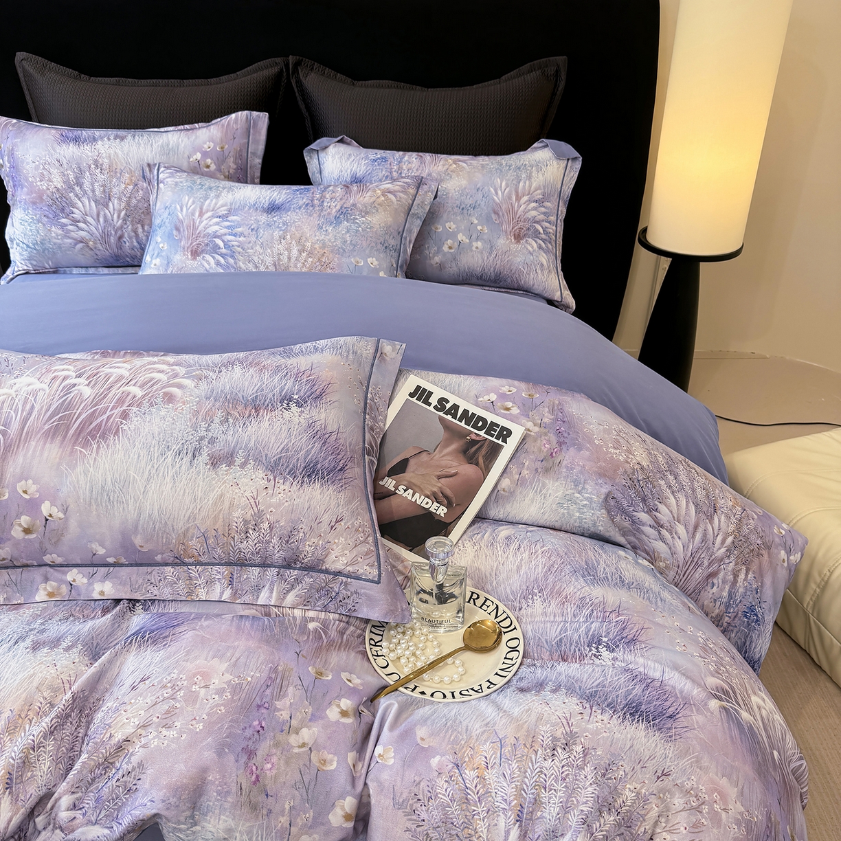 91家纺网 家纺一手货源 找家纺 星座家纺 2025秋冬新款全棉磨毛数码印花四件套 秋意浓