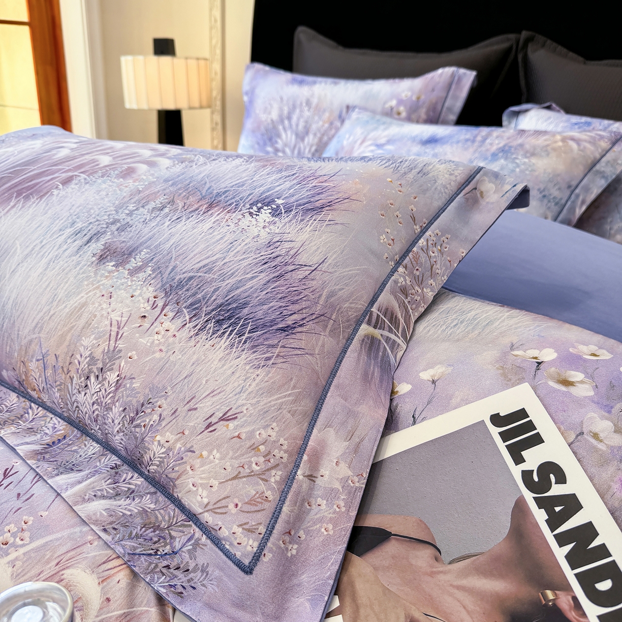 91家纺网 家纺一手货源 找家纺 星座家纺 2025秋冬新款全棉磨毛数码印花四件套 秋意浓