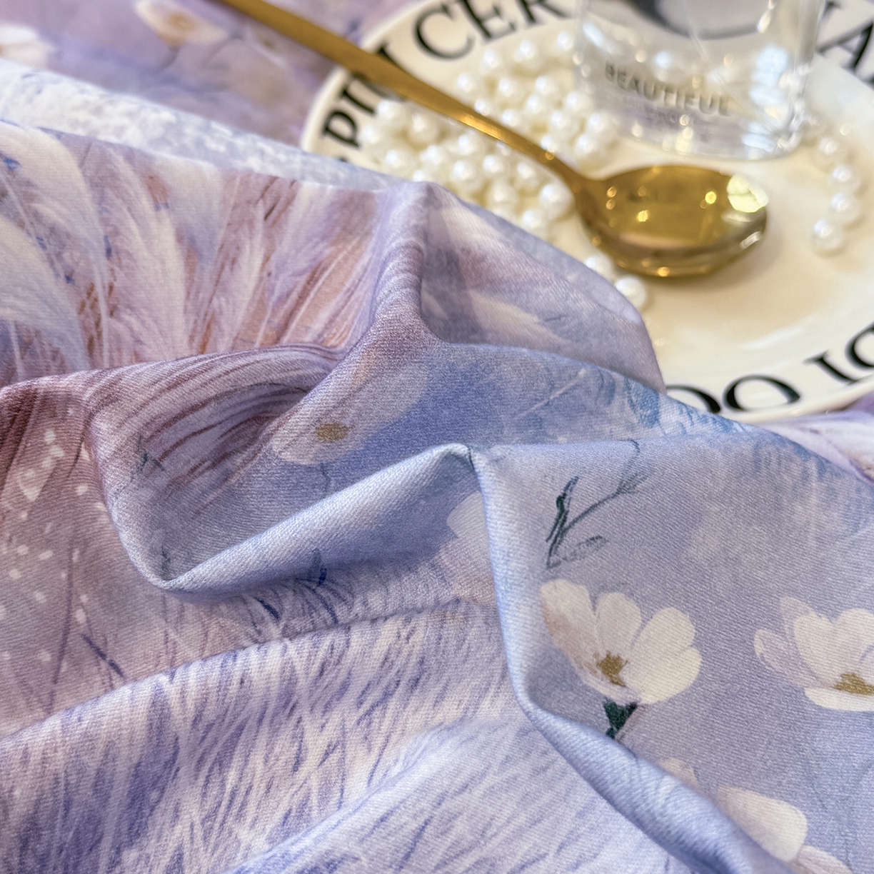 91家纺网 家纺一手货源 找家纺 星座家纺 2025秋冬新款全棉磨毛数码印花四件套 秋意浓