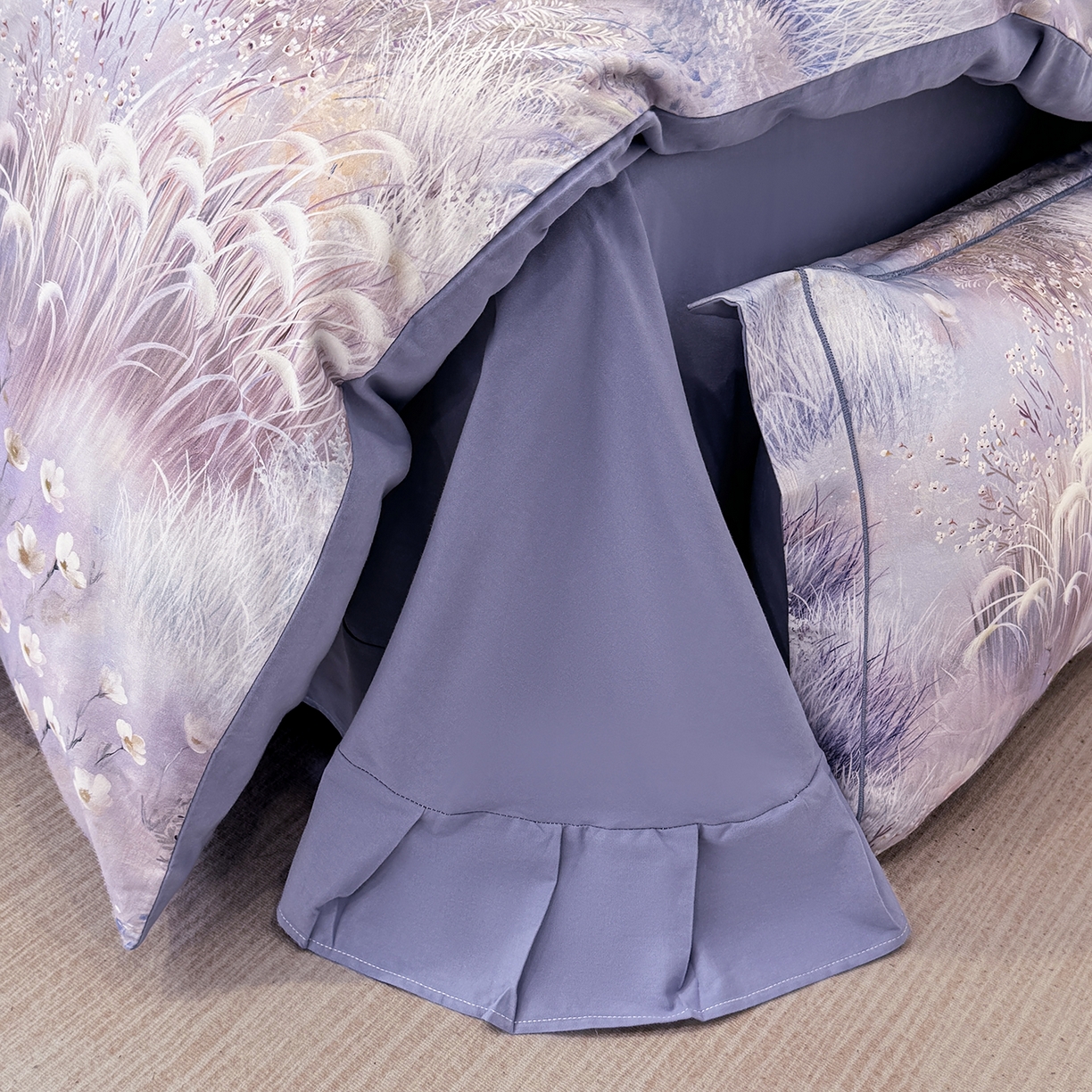 91家纺网 家纺一手货源 找家纺 星座家纺 2025秋冬新款全棉磨毛数码印花四件套 秋意浓