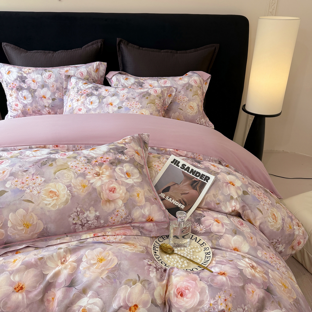 91家纺网 家纺一手货源 找家纺 星座家纺 2025秋冬新款全棉磨毛数码印花四件套 炫彩花园