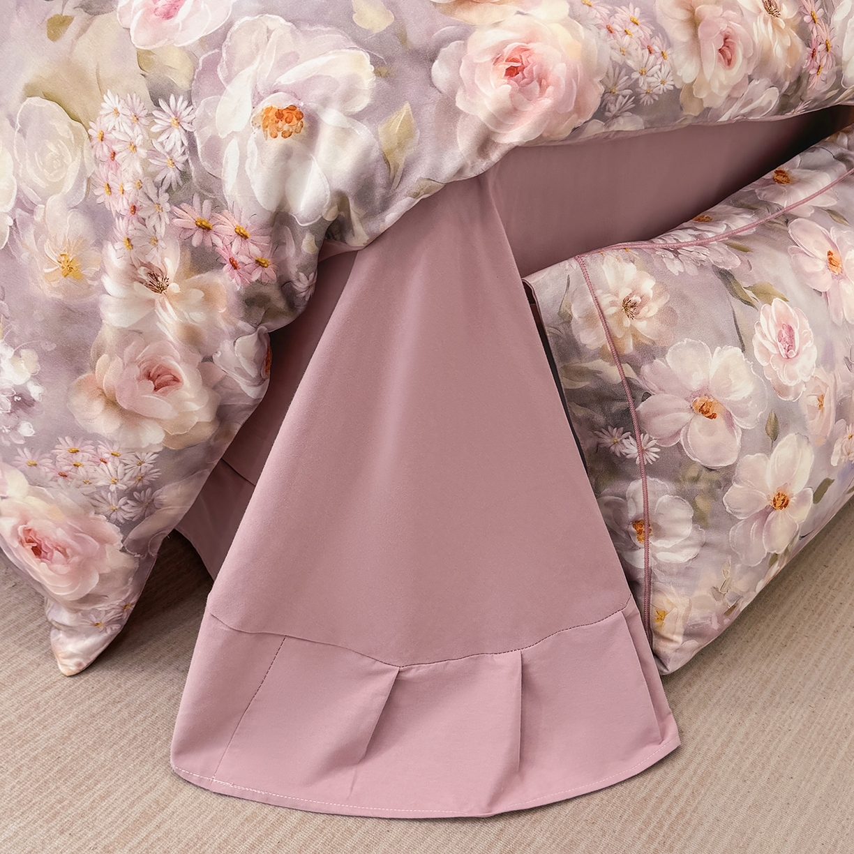 91家纺网 家纺一手货源 找家纺 星座家纺 2025秋冬新款全棉磨毛数码印花四件套 炫彩花园