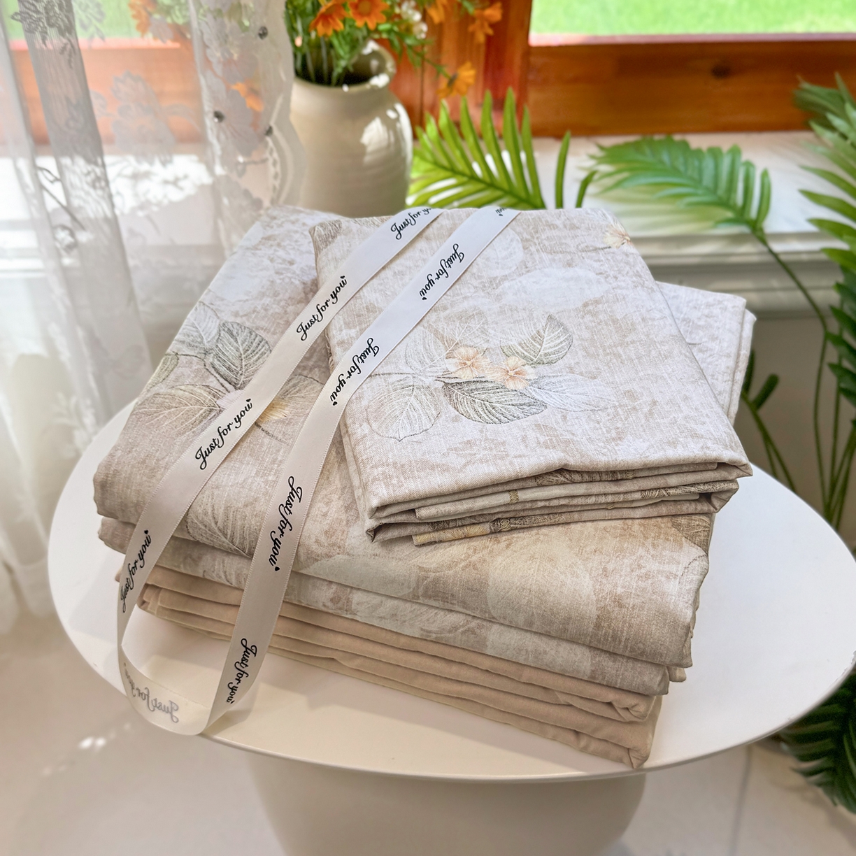 91家纺网 家纺一手货源 找家纺 星座家纺 2025秋冬新款全棉磨毛数码印花四件套 夜会美