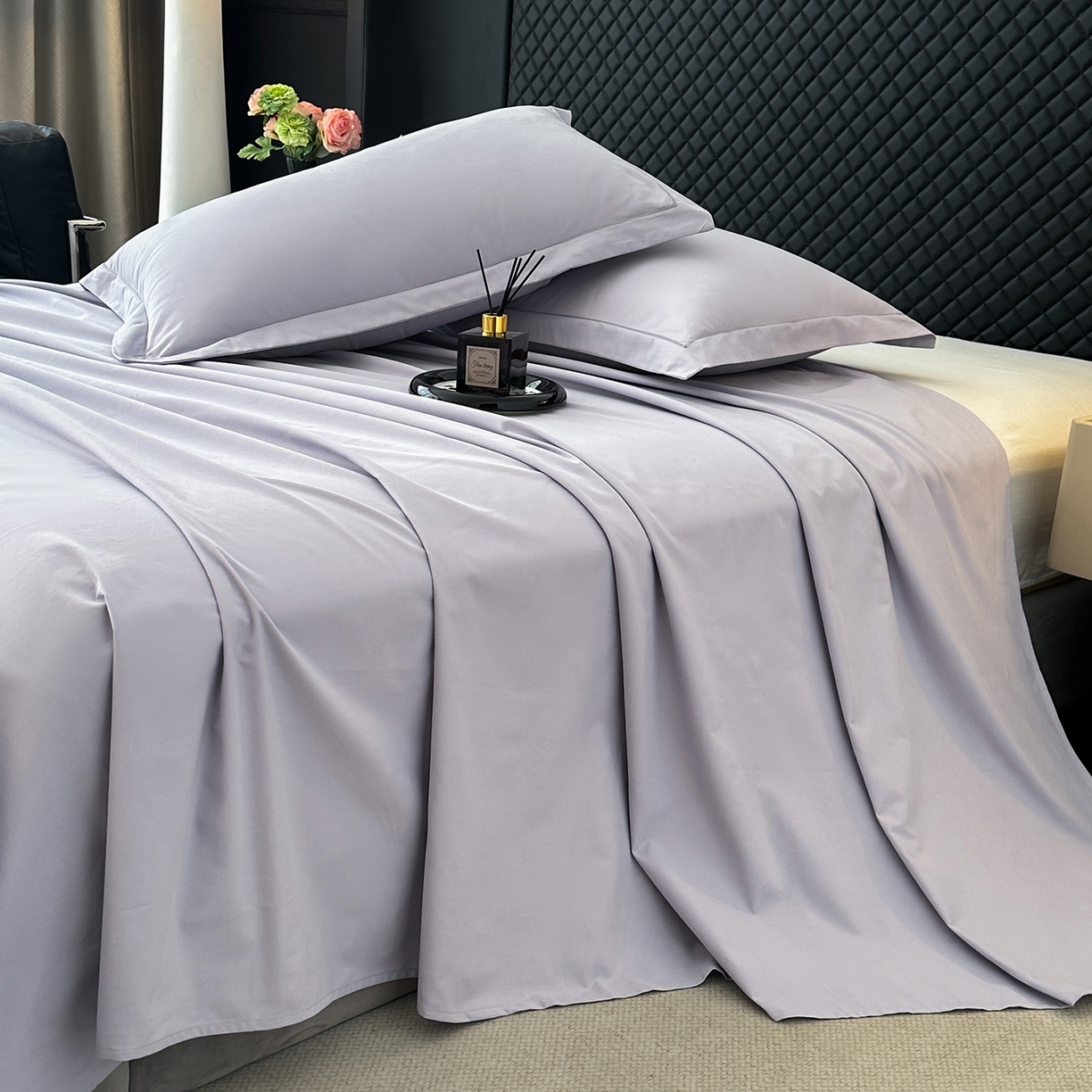 91家纺网 家纺一手货源 找家纺 （总）宝时兰 2025新款加厚100%全棉长绒棉纯色磨毛单品床单纯棉枕套高密【提供买家秀/可定制其他尺寸】