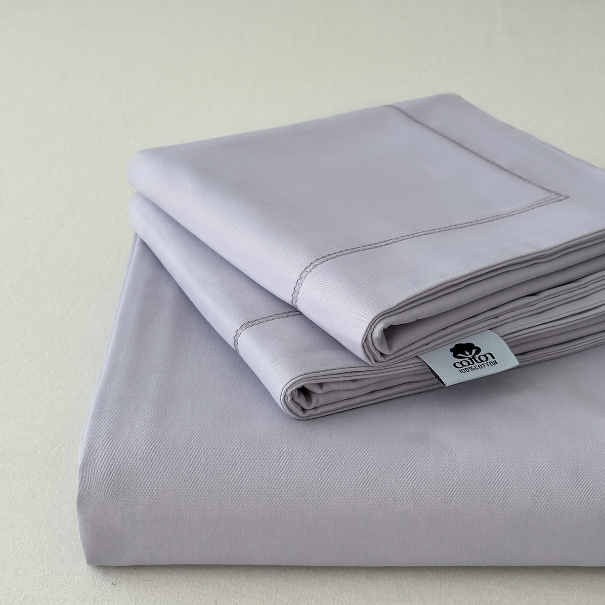 91家纺网 家纺一手货源 找家纺 （总）宝时兰 2025新款加厚100%全棉长绒棉纯色磨毛单品床单纯棉枕套高密【提供买家秀/可定制其他尺寸】