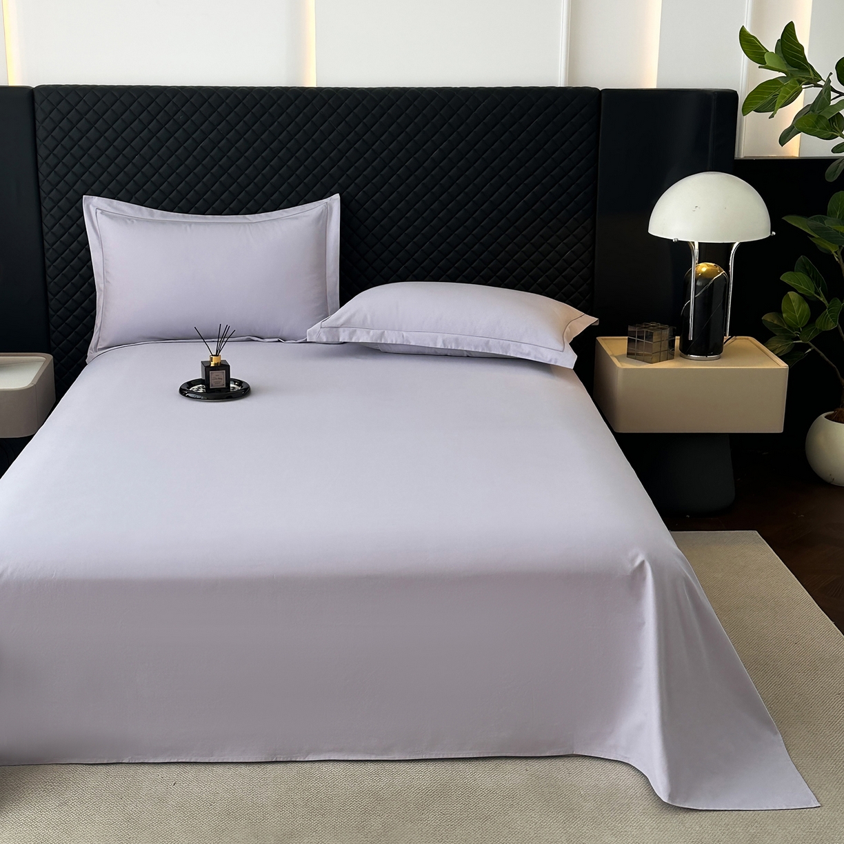 91家纺网 家纺一手货源 找家纺 （总）宝时兰 2025新款加厚100%全棉长绒棉纯色磨毛单品床单纯棉枕套高密【提供买家秀/可定制其他尺寸】