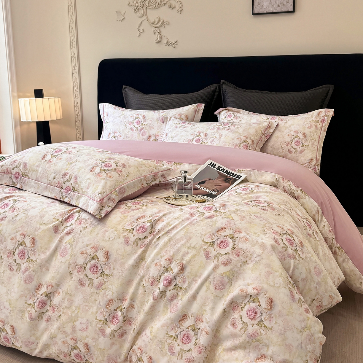 91家纺网 家纺一手货源 找家纺 星座家纺 2025秋冬新款全棉磨毛数码印花四件套 茵曼