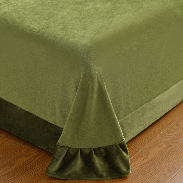 91家纺网 家纺一手货源 找家纺 （总）妮恒美家纺 2025新款高克重雕花牛奶绒大拼角四件套-知秋系列