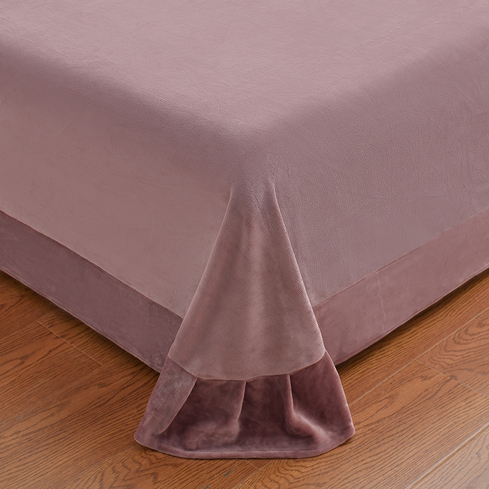 91家纺网 家纺一手货源 找家纺 妮恒美家纺 2025新款高克重婴儿绒四件套-知秋系列 知秋-拿铁