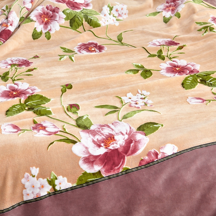 91家纺网 家纺一手货源 找家纺 妮恒美家纺 2025新款高克重婴儿绒四件套-知秋系列 知秋-拿铁