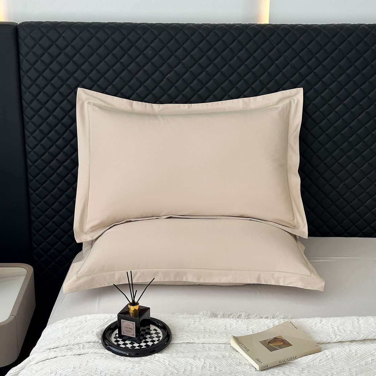 91家纺网 家纺一手货源 找家纺 宝时兰 2025新款加厚100%全棉长绒棉纯色磨毛单品床单纯棉枕套高密【提供买家秀/可定制其他尺寸】 米卡